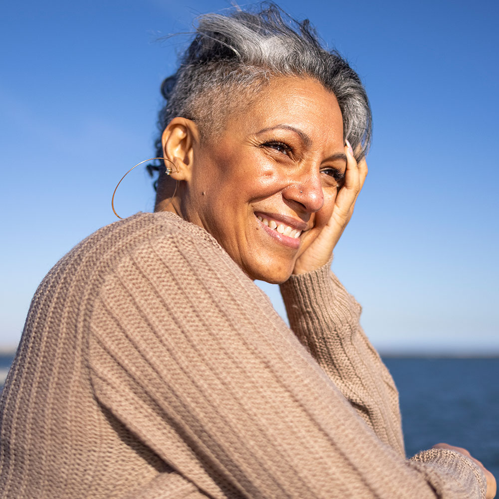 Dental implant patient near Norwalk